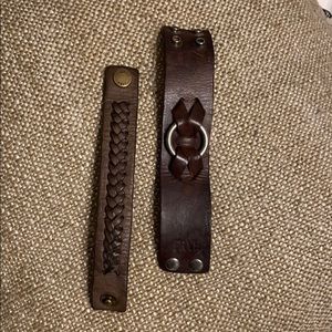 Frye leather bracelets 8”